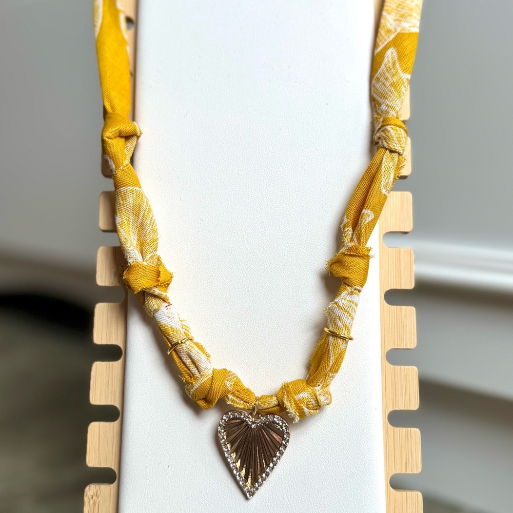 Bandana charm necklace
